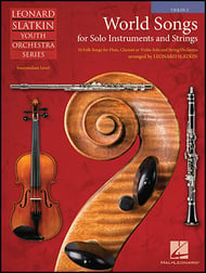 World Songs for Solo Instruments and Strings Violin 2 string method book cover